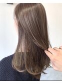 【raffine小森】上品な艶感の大人ベージュ/白髪ぼかし/30代40代