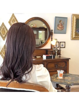 ひばり美容室 ピンクブラウン