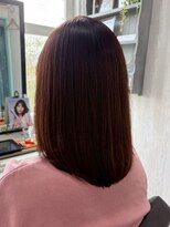 コルテ 倉敷西坂店(CoRte.)&nbsp;王道美髪/カシスブラウン/地毛風ストレート/似合わせカット/絹髪