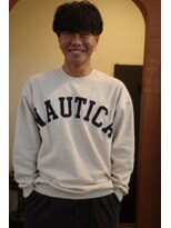 エディ(Edy) メンズマッシュシャドウパーマケアパーマ波巻きパーマ眉毛カット