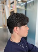 メンズ フェザーパーマ 毛流れパーマ