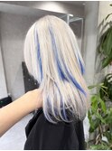 ホワイトカラー×ブルーエクステ