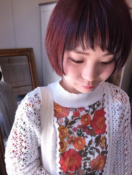 ヘアーデザイン シュシュ(hair design Chou Chou by Yone) ☆Chouchou☆ピンク&ローライト×マッシュ♪