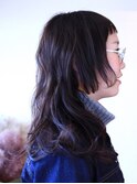 【個性的なロングスタイル】