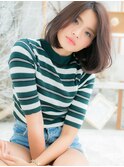 脱力系☆ふわぼさ前下がりボブc