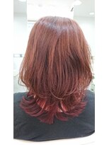 ヘアプラザ アーベン(HAIR PLAZA AERBEN) 女性らしいひし形シルエット＋インナーカラー