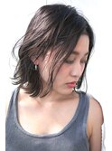 外ハネボブ/アッシュブラウン/ネオウルフ/デザインカラー
