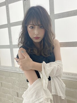 ロンド ロビン 栄(Lond robin) 【Lond robin】ゆるふわウェーブセミディ♪