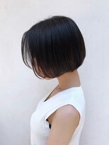 モルニ(MORNI)&nbsp;ミニボブ_マロンベージュ Aラインボブ かきあげ