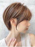前髪あり耳掛けショート20代30代40代【AIN.表参道】川原大地