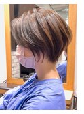 絶壁解消×くびれ×30代40代50代×ひし形大人ショートボブ永
