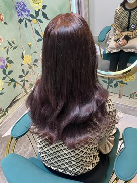 ガルボヘアー 名古屋栄店(garbo hair) #名古屋#栄#プルエクステ#秋カラー#パープル#10代#20代