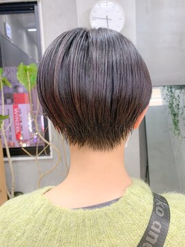 テトヘアー(teto hair) マッシュショート、コスメストレート、暗髪、ミニマムショート