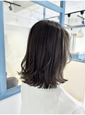 透明感アッシュロブ