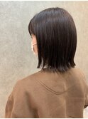 ＊切りっぱなしボブ×外ハネ