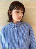 ボブ/ロブ/切りっぱなし/前髪/顔周りカット/銀座一丁目