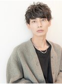 ソフトツーブロック/刈り上げ/センターパート/ツイスト/ビジネス