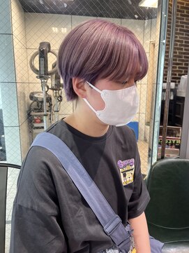 ヘアーアンドメイク ビス(HAIR&MAKE bis) ブリーチ一回/ラベンダーカラー【多田華歌】