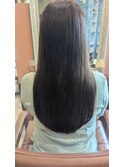 髪質改善ヘアエステストレート＆高濃度水素カラー
