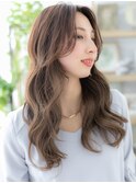 ■グレージュアッシュ波巻きフレンチカジュアル23戸頭20代30代