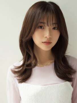 アッシュタカサキ(ash takasaki) 【艶感★セミロング】韓国ヘアくびれ大人可愛いカール小顔