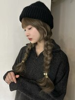 メゾンアクア 表参道(Maison ACQUA)&nbsp;☆ブリーチなしダブルカラー オリーブ オリーブベージュ ボブ