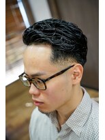 バーバーショップノア(BARBERSHOP NOR)&nbsp;ナチュラルサイドパートパーマ