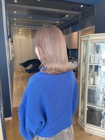 コワファースト 大分(COIFF1RST) ニュアンスベージュカラーのミディアムボブ