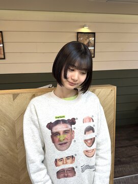 シビバイレボ(CIBI by revo) 地毛風カラー/切りっぱなしボブ/ショートボブ[船橋]