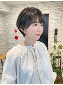ショートヘア/ボブ/可愛い丸み/簡単スタイリング/20代30代