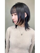 ジゼル(gisele)&nbsp;仙台ウルフカット姫カット中性ウルフクビレ髪質改善