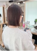 小顔タッセルボブ×似合わせカット[ボブ/縮毛矯正/丸型卵型】