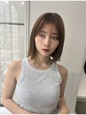 ナチュラルボブ×フェミニンバング（町田）