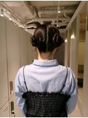 参列ヘアセット