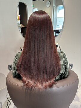 アネ(annee) 透明感ピンクベージュカラー×髪質改善