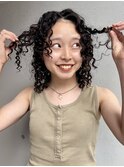 くるくるスパイラルパーマミディアム