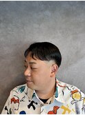 清潔感のある爽やかなパートスタイル×ローフェード!!