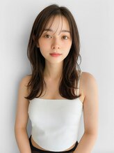 ユニバイリサ 天神大名店(uni by risa) ★レイヤーカット シースルーバンク 顔周りカット 20代30代 美髪