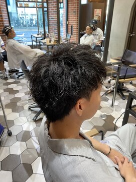 シェノン オム 梅田(CHAINON HOMME) ピンパーマスパイキーショート/MEN'S HAIR