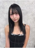 イメチェン/レッドブラウン/フルバング/似合わせカット/八王子駅