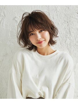 バグズ ヘアデザイン 桔梗が丘店(Baguz HAIR DESIGN) やわらか質感の大人可愛いウルフボブ