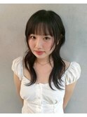 黒髪/クラゲヘアー/オリーブグレー/小顔/ココアベージュ/渋谷