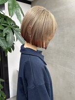 アンバー(UMBER)&nbsp;京都西院/ベージュカラー ブリーチ 髪質改善 裾カラー