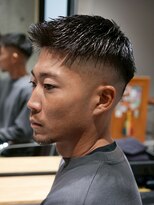 メッツ 原宿(METS)&nbsp;MEN'S/アップバングショート×ハイフェード/短髪/黒髪