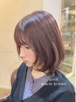 リトルガーデン(Little Garden) ミディアムレイヤー☆ピンクブラウン