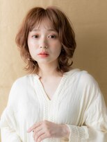 カバーヘア イヴ 戸頭店(COVER HAIR EVE)&nbsp;外国人風/オレンジベージュ/ニュアンスパーマ/オン眉/無造作e