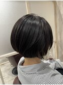 美髪グラデーションショートスタイル