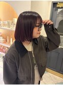 ミルクティーベージュ/レイヤーボブ/韓国巻き/顔周りカット/大宮