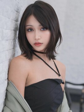 NYLON. 門田店【ナイロン】【8月1日オープン（予定）】 《NYLON.》ダークグレージュ×韓国レイヤーボブ
