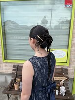 美容室こころ ピアノの発表会のヘアセット